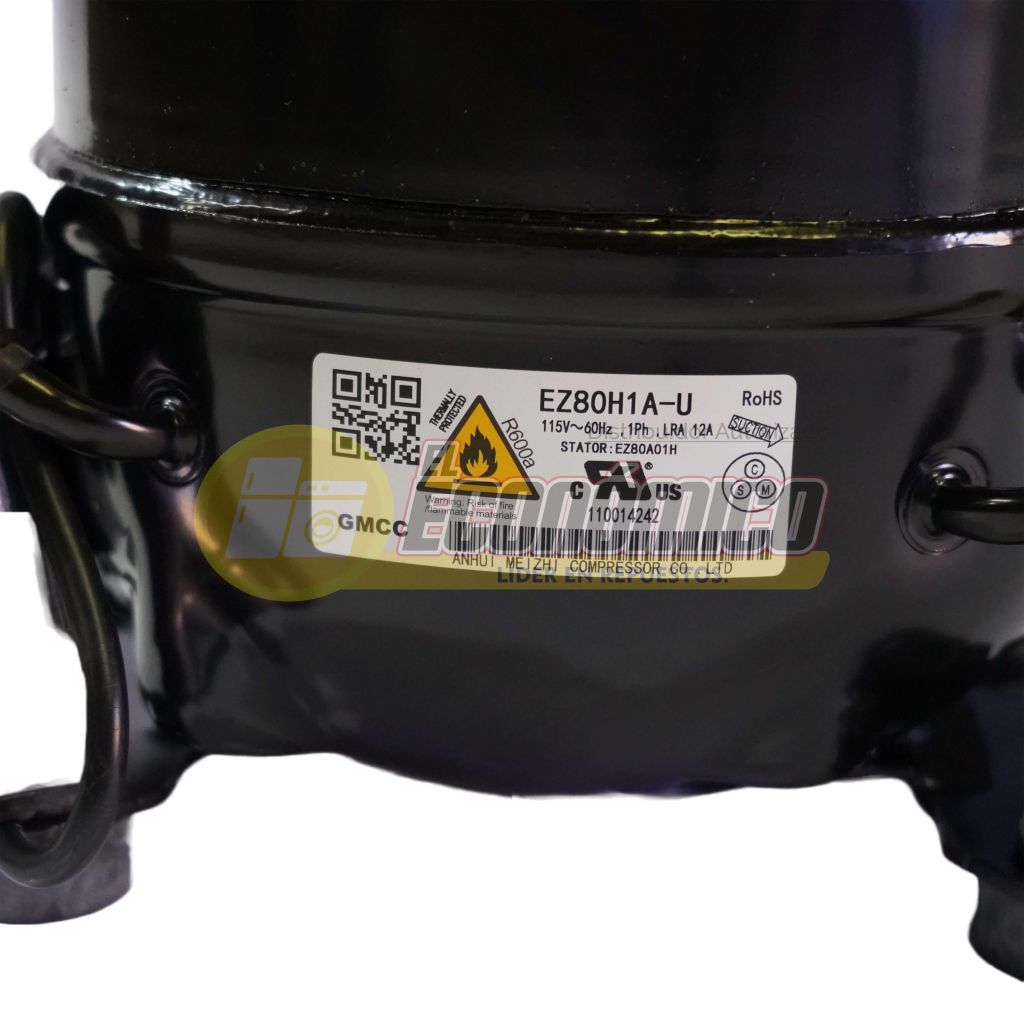 COMPRESOR 1/6 HP - 110V - R600 LBP 600BTU / EZ80H1A-U - 1008429 / GMCC