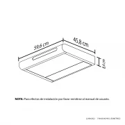 CAMPANA KALA NEGRA 60CM 3 VELOCIDADES HACEB / 9002693