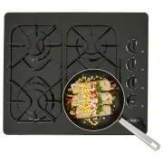 CUBIERTA DE EMPOTRAR ESMALTADA NEGRO 60X51CM GAS NATURAL HACEB / 9001648