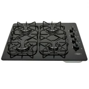 CUBIERTA DE EMPOTRAR ESMALTADA NEGRO 60X51CM GAS NATURAL HACEB / 9001648