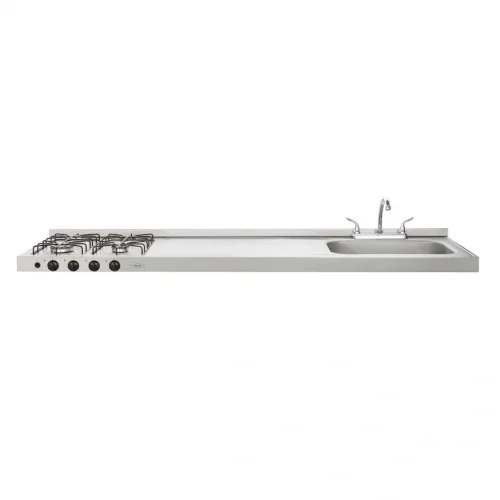 MESON 1,80M OVATA INOX POZUELO DERECHO GAS NATURAL HACEB / 9001773