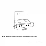 ESTUFA DE MESA AVELLANA V NEGRA GAS PROPANO HACEB / 9001814