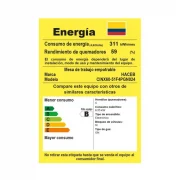 CUBIERTA DE EMPOTRAR SESAMO INOX 60CM TRIPLE LLAMA GAS NATURAL HACEB / 9002053