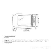 HORNO MICROONDAS 20L AZAFRAN HACEB / 9002065
