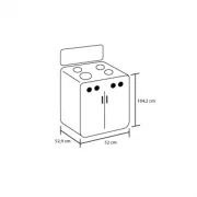 ESTUFA DE GABINETE ROMERO TORRE PLATA MIXTA G. NATURAL HACEB / 9002073