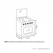 ESTUFA OREGANO 60CM NEGRA INOX GAS NATURAL HACEB / 9002107