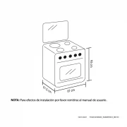 ESTUFA OREGANO 60CM INOX GAS NATURAL HACEB / 9002109