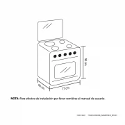 ESTUFA OREGANO ULTRA 76CM INOX GAS NATURAL HACEB / 9002117