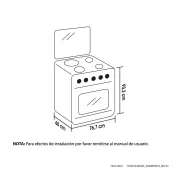 ESTUFA OREGANO ULTRA 76CM INOX GAS PROPANO HACEB / 9002118