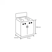 ESTUFA DE GABINETE ROMERO TORRE PLATA MIXTA HACEB G. PROPANO / 9002119