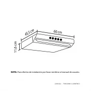 CAMPANA KALA INOX 60CM 3 VELOCIDADES HACEB / 9002146