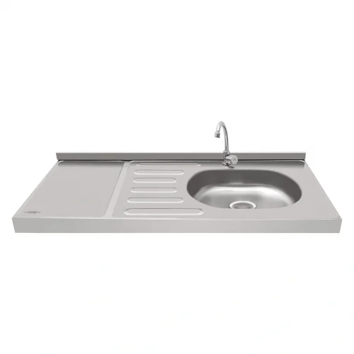 MESON 1,20M OVATA INOX POZUELO DERECHO HACEB / 9002230