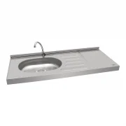 MESON 1,20M OVATA INOX POZUELO IZQUIERDO HACEB / 9002231