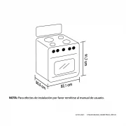 ESTUFA DE TORRE ROMERO PLATA 50CM GAS NATURAL HACEB / 9002399