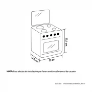 ESTUFA ROMERO MIXTA PLATA 50CM GAS NATURAL HACEB / 9002401