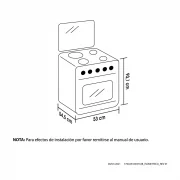 ESTUFA ROMERO MIXTA PLATA 50CM GAS PROPANO HACEB / 9002402