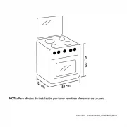 ESTUFA ROMERO NEGRA 50CM GAS NATURAL HACEB / 9002403