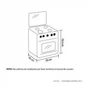 ESTUFA ROMERO REFLEX 50CM GAS NATURAL HACEB / 9002405