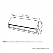 AIRE ACONDICIONADO ON-OFF BARU 9000 BTU 110V HACEB / 9002452