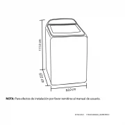 LAVADORA DIGITAL IVY 19KG NEGRA HACEB / 9002779