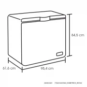 CONGELADOR 251L BLANCO HACEB / 9003059