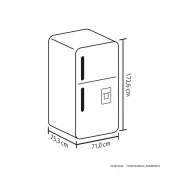 NEVERA NO FROST 404L NEGRA MANIJA EXTERNA HACEB / 9003118