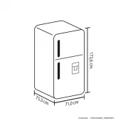 NEVERA INVERTER NO FROST 404L INOX MANIJA EXTERNA HACEB / 9003119