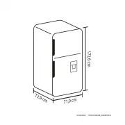 NEVERA NO FROST 404L GRIS PLOMO MANIJA INTEGRADA HACEB / 9003123