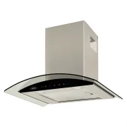 CAMPANA PENINSULA VIDRIO INOX NEGRO 60CM 3 VELOCIDADES HACEB / 9003203