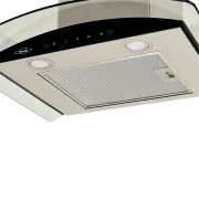 CAMPANA PENINSULA VIDRIO INOX NEGRO 60CM 3 VELOCIDADES HACEB / 9003203