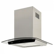 CAMPANA ISLA VIDRIO INOX NEGRO 60CM 3 VELOCIDADES HACEB / 9003205