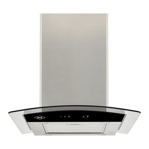 CAMPANA ISLA VIDRIO INOX NEGRO 60CM 3 VELOCIDADES HACEB / 9003205