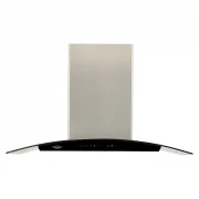 CAMPANA ISLA VIDRIO INOX NEGRO 90CM 3 VELOCIDADES HACEB / 9003206