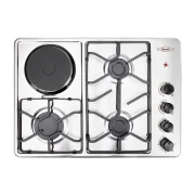 CUBIERTA DE EMPOTRAR INOX MIXTA 60X43CM 120V GAS NATURAL HACEB / 9003281