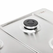 CUBIERTA DE EMPOTRAR INOX 60X43CM PLATINA GAS NATURAL HACEB / 9003284