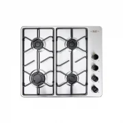 CUBIERTA DE EMPOTRAR INOX 60X51CM PLATINA GAS NATURAL HACEB / 9003286