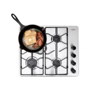 CUBIERTA DE EMPOTRAR INOX 60X51CM PLATINA GAS NATURAL HACEB / 9003286