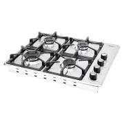 CUBIERTA DE EMPOTRAR INOX 60X51CM HIERRO FUNDIDO GAS NATURAL HACEB / 9003288