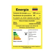CUBIERTA DE EMPOTRAR MIXTA INOX 60X51CM 120V GAS NATURAL HACEB / 9003290
