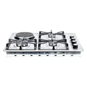 CUBIERTA DE EMPOTRAR INOX MIXTA 60X51CM 120V GAS PROPANO HACEB / 9003291