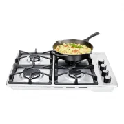 CUBIERTA DE EMPOTRAR INOX 60X43CM HIERRO FUNDIDO GAS PROPANO HACEB / 9003297