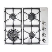 CUBIERTA DE EMPOTRAR INOX 60X51CM HIERRO FUNDIDO F. DUAL GAS NATURAL HACEB / 9003298