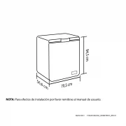 CONGELADOR 145L BLANCO HACEB / 9003303