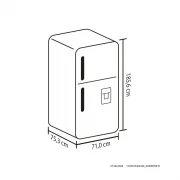 NEVERA INVERTER NO FROTS 448L INOX MANIJA EXTERNA HACEB / 9003307