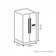 NEVECON 2 PUERTAS 560L MANIJA EXTERNA PANEL DIGITAL HACEB / 9003540